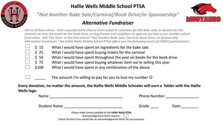 Hallie Wells Middle School PTSA