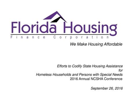 We Make Housing Affordable