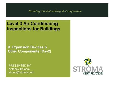 . Level 3 Air Conditioning Inspections for Buildings