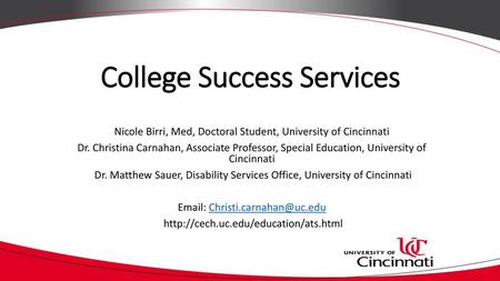 College Success Services