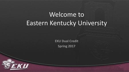 Welcome to Eastern Kentucky University