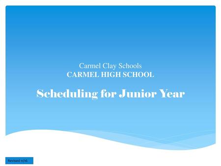 Carmel Clay Schools CARMEL HIGH SCHOOL