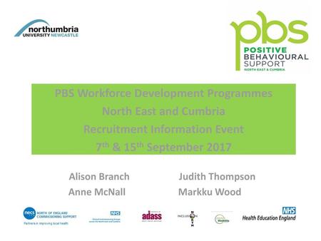 PBS Workforce Development Programmes Recruitment Information Event