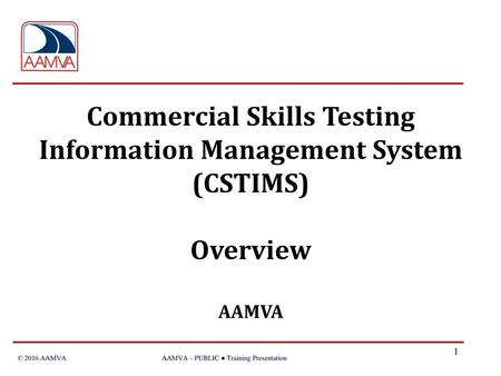 Commercial Skills Testing Information Management System