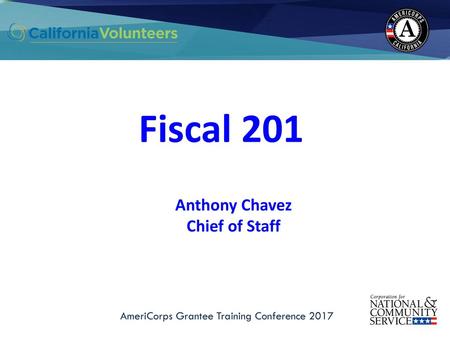 AmeriCorps Grantee Training Conference 2017