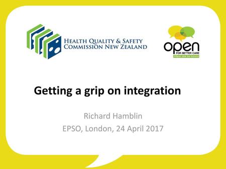 Getting a grip on integration