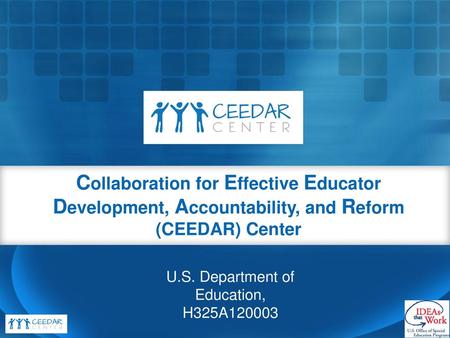 U.S. Department of Education, H325A120003