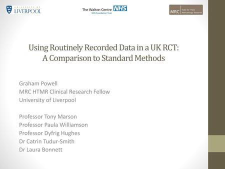 Graham Powell MRC HTMR Clinical Research Fellow