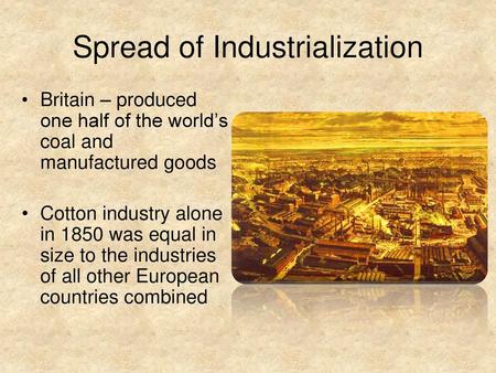 Spread of Industrialization