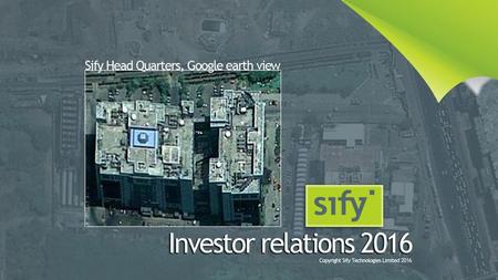 Sify Head Quarters, Google earth view