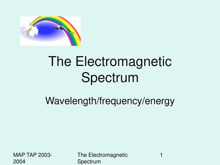 The Electromagnetic Spectrum