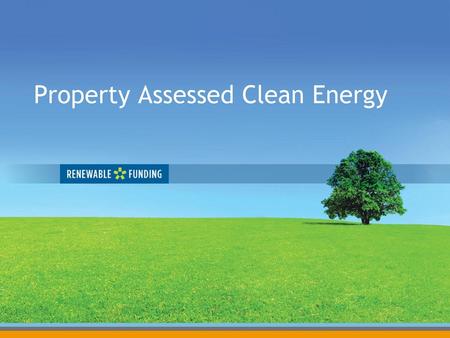 Property Assessed Clean Energy