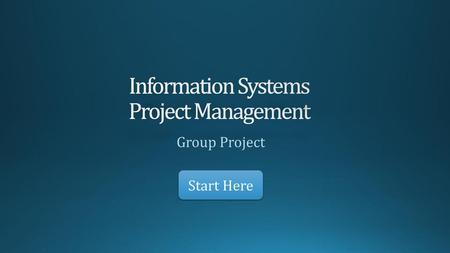 Information Systems Project Management