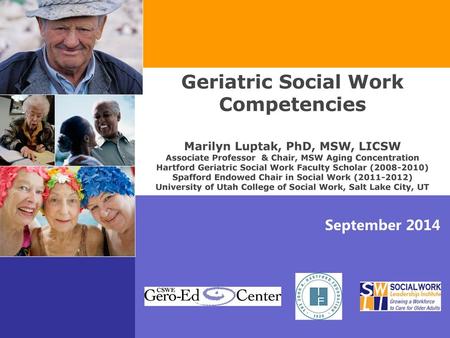 Geriatric Social Work Competencies