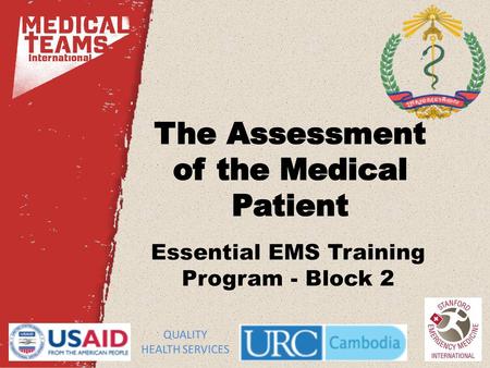 The Assessment of the Medical Patient