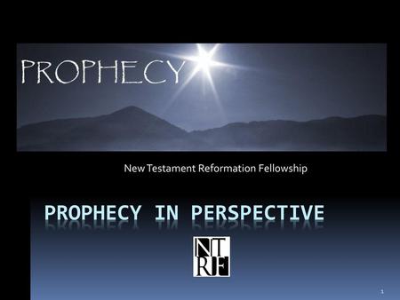 Prophecy in perspective