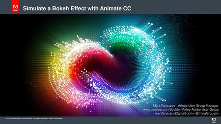 Simulate a Bokeh Effect with Animate CC