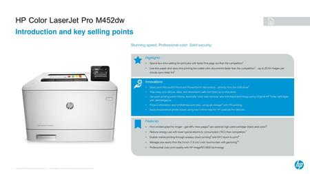 HP Color LaserJet Pro M452dw