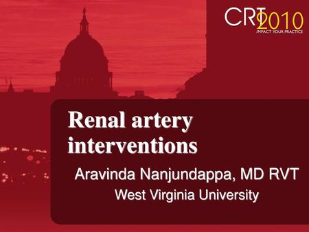 Renal artery interventions