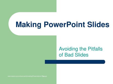 Making PowerPoint Slides