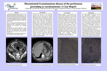 J. Khan, MD, Y. Baraki, MD, J. Mallalieu, DO, MD, M