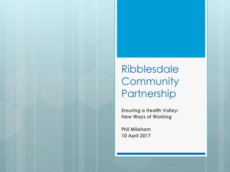 Ribblesdale Community Partnership