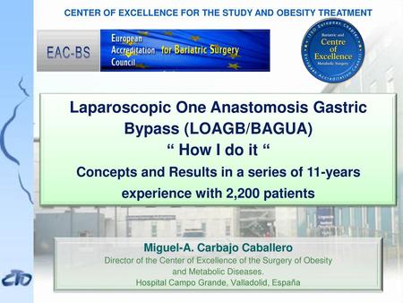 Laparoscopic One Anastomosis Gastric Bypass (LOAGB/BAGUA)