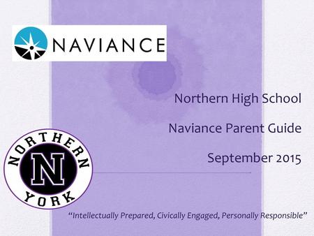 Northern High School Naviance Parent Guide September 2015