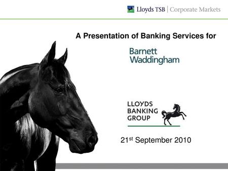 A Presentation of Banking Services for