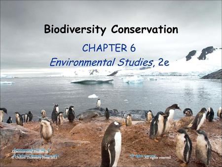 Biodiversity Conservation