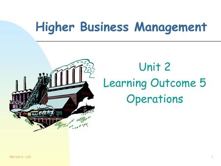 Higher Business Management