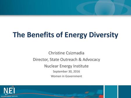 The Benefits of Energy Diversity