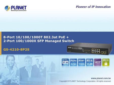 8-Port 10/100/1000T 802.3at PoE + 2-Port 100/1000X SFP Managed Switch