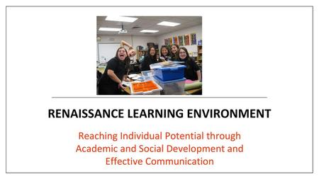 RENAISSANCE LEARNING ENVIRONMENT