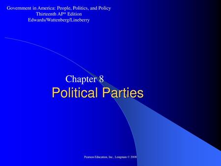 Political Parties Chapter 8