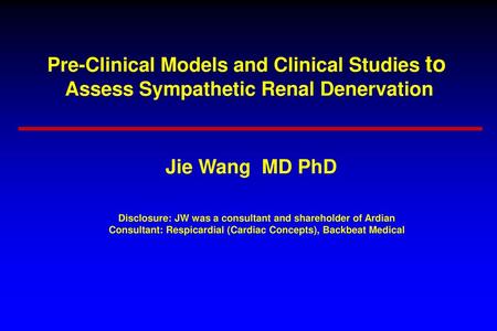 Pre-Clinical Models and Clinical Studies to