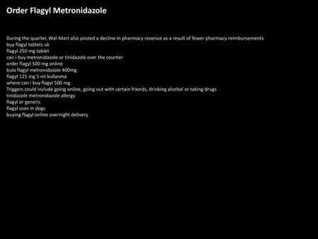 Order Flagyl Metronidazole