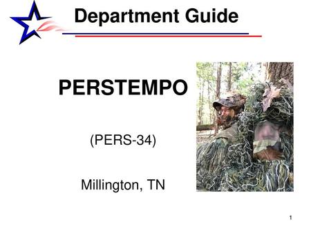 Department Guide PERSTEMPO (PERS-34) Millington, TN.