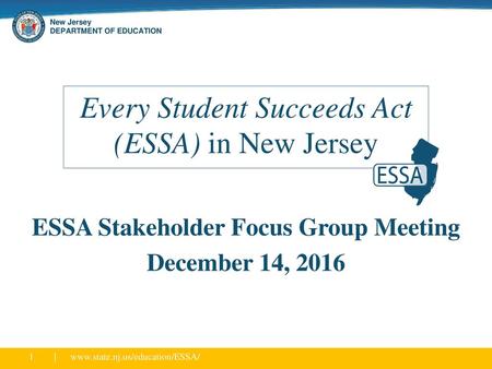 Every Student Succeeds Act (ESSA) in New Jersey