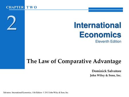 International Economics Eleventh Edition