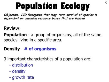 the number of individuals per unit area