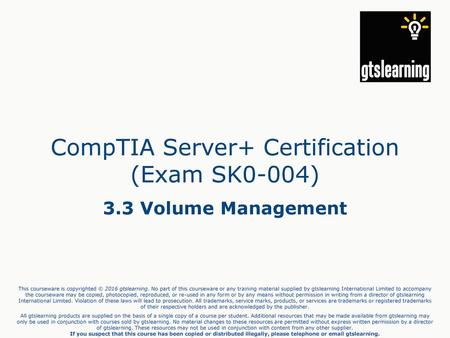 CompTIA Server+ Certification (Exam SK0-004)