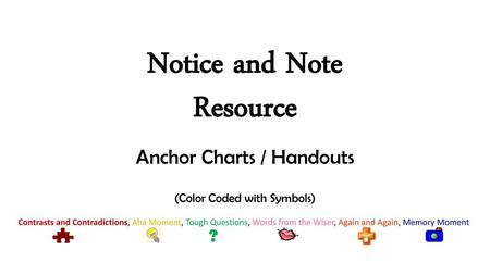 Notice and Note Resource