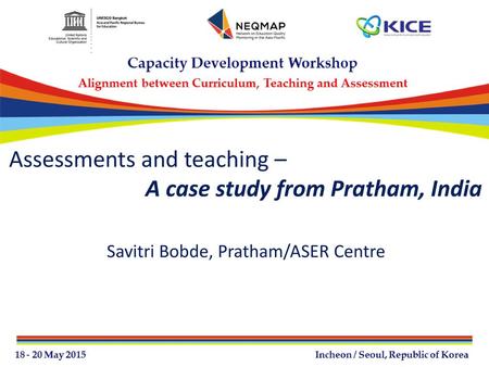 Assessments and teaching – A case study from Pratham, India