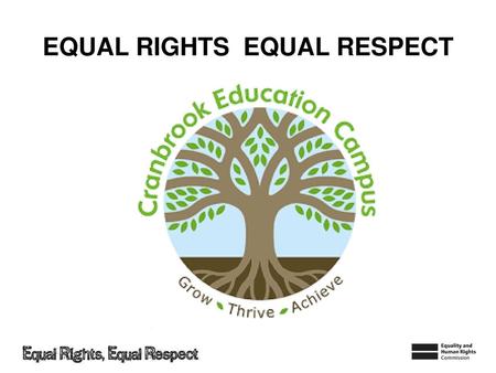 EQUAL RIGHTS EQUAL RESPECT