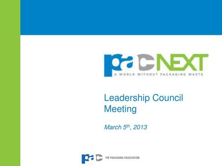 Leadership Council Meeting