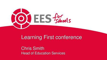 Learning First conference Chris Smith Head of Education Services