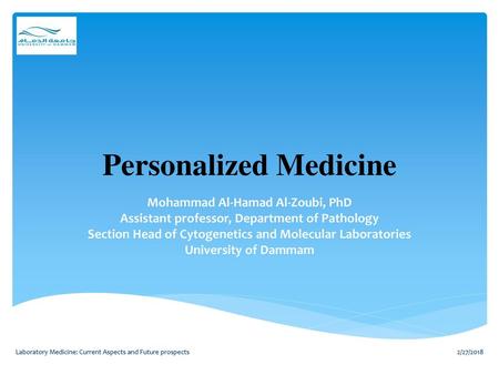 Personalized Medicine