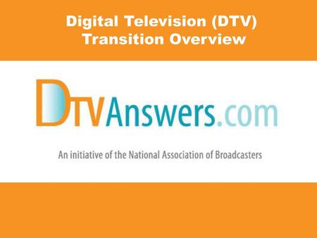 Digital Television (DTV)