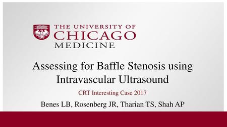 Assessing for Baffle Stenosis using Intravascular Ultrasound